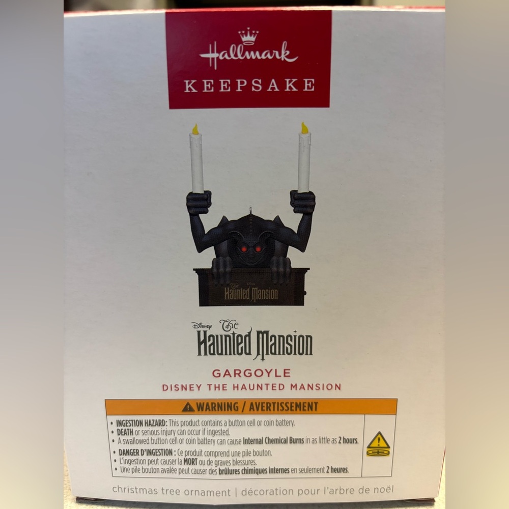 Hallmark Haunted Mansion Gargoyle Ornament - Battery operated- lights up